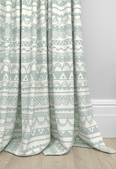 Bohemian, Crystal Blue - Made to Measure Curtains
